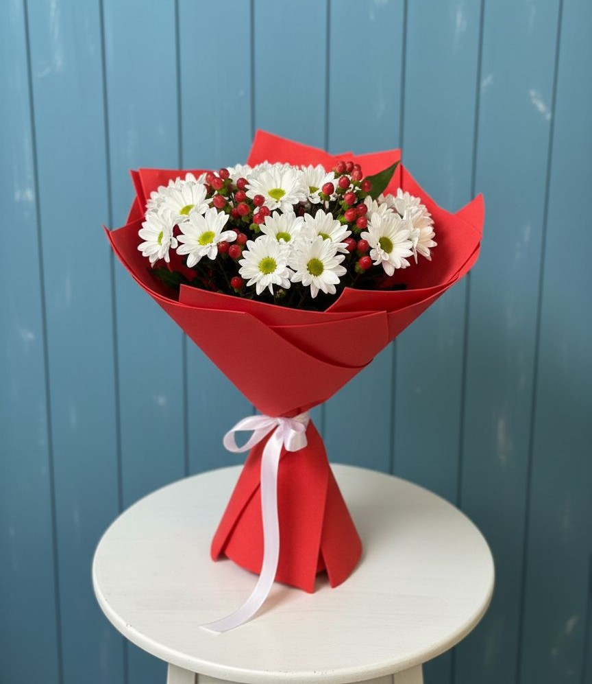 Букет цветов из: Хризантемы в Заокском