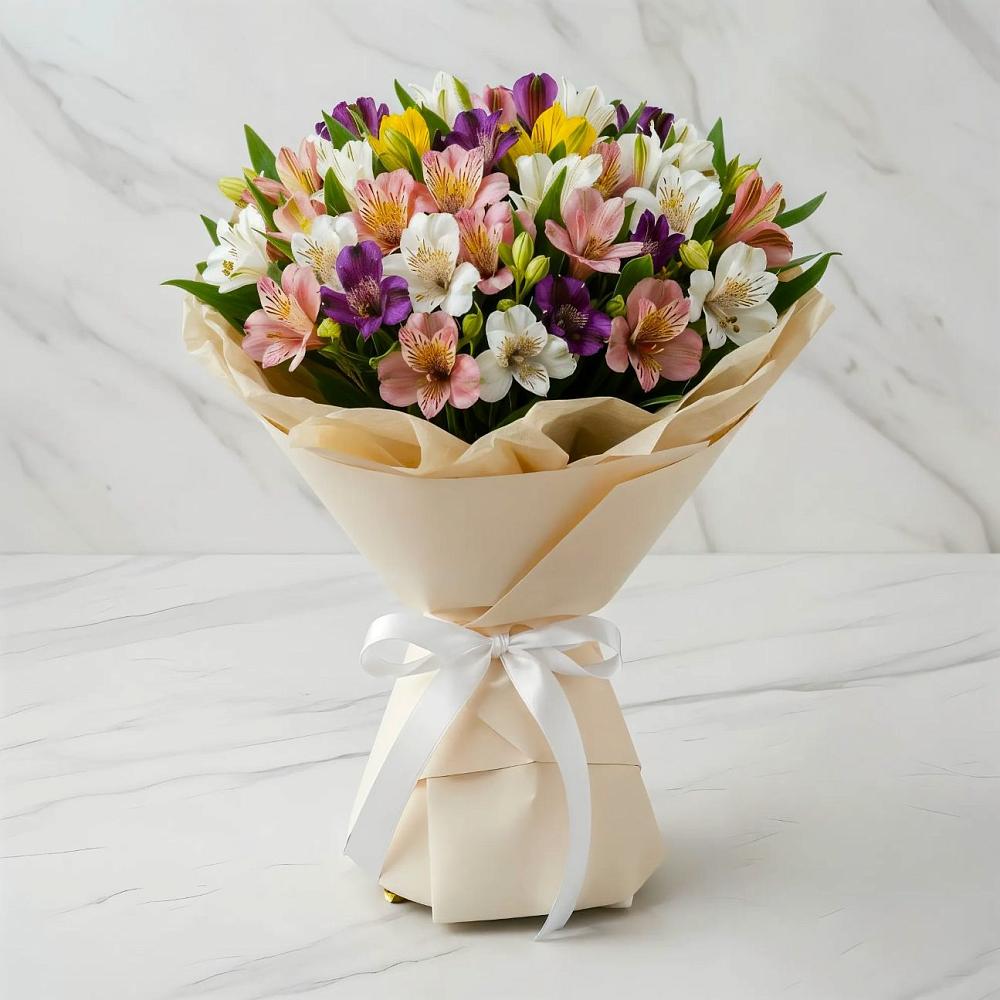 Букет цветов из: Альстромерии в Заокском