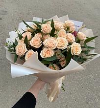 Букет Кремовые розы Латте в Заокском