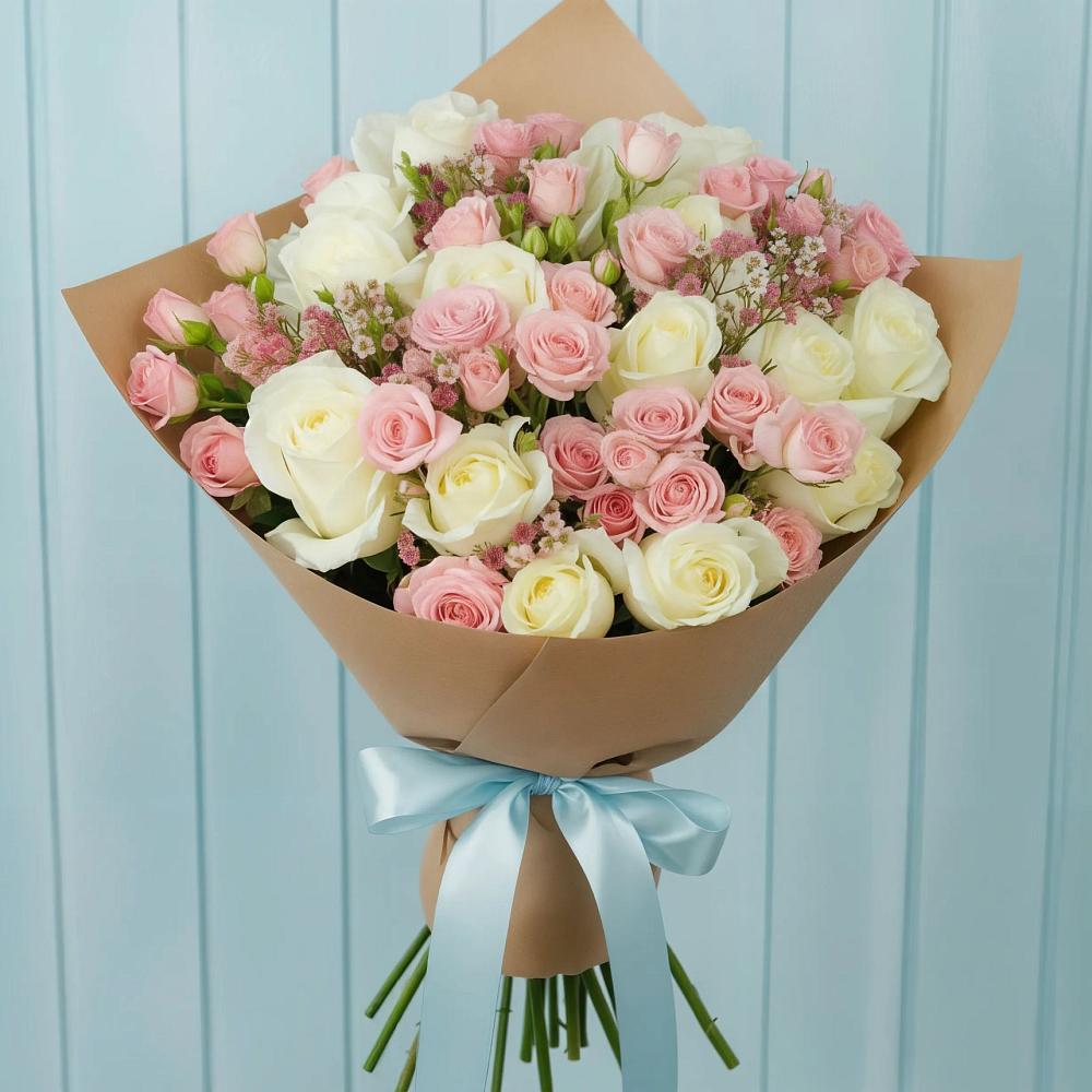 Букет цветов из: Розы в Заокском