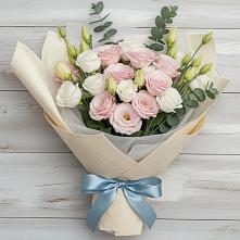 Букет цветов из:  Лизиантусы в Заокском