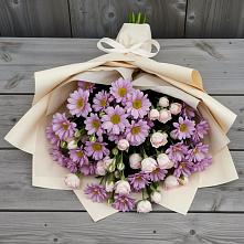 Букет цветов из:  Розы и Хризантемы в Заокском