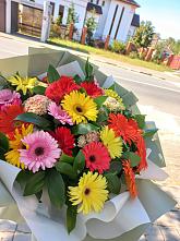Букет цветов из:  Герберы #REPLACE_PRED# Заокском