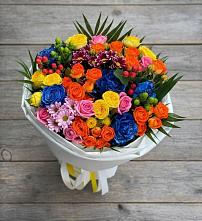 Букет цветов из:  Розы и Хризантемы в Заокском