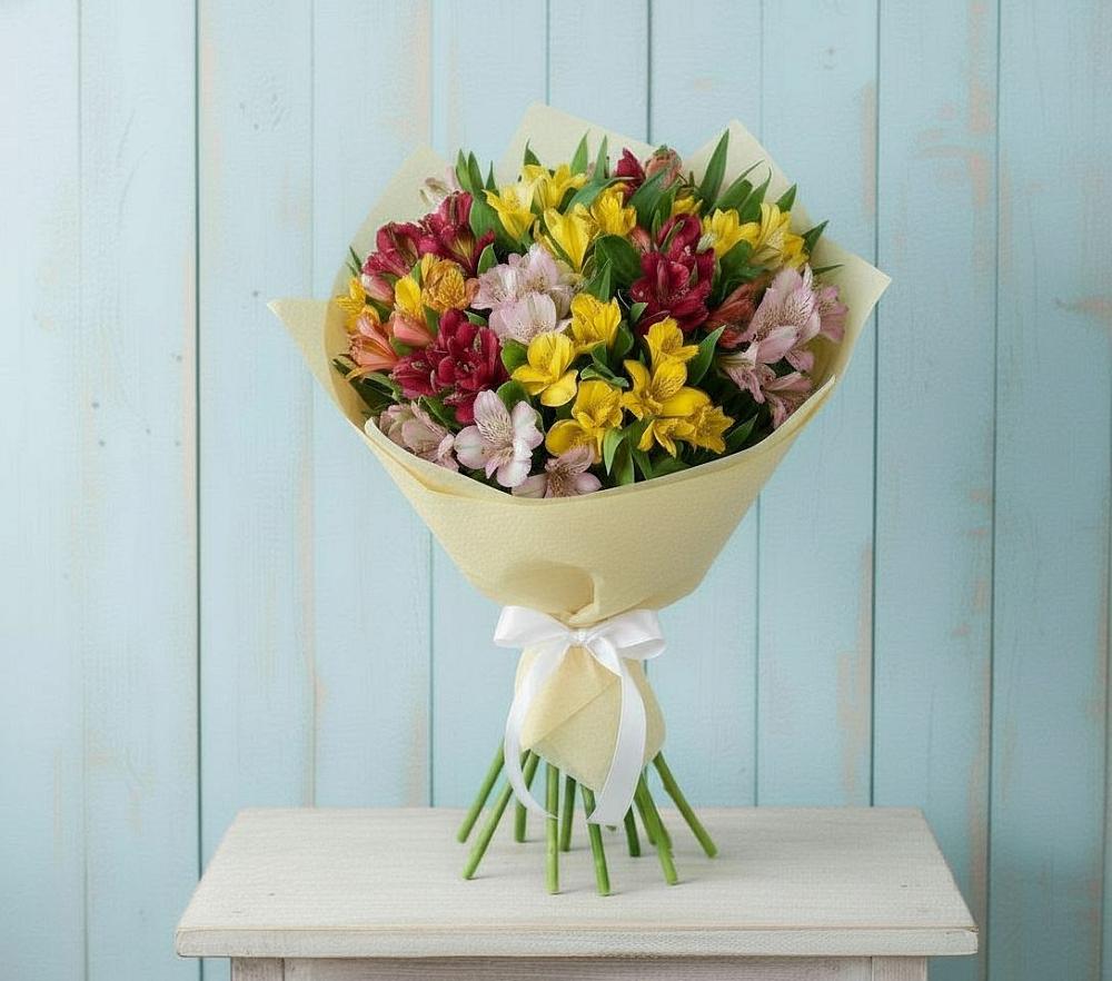 Букет цветов из: Альстромерии в Заокском