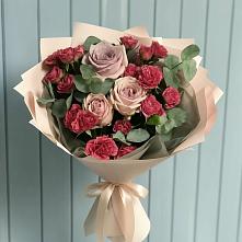 Букет цветов из:  Гвоздики и Розы #REPLACE_PRED# Заокском