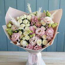 Букет цветов из:  Альстромерии и Розы в Заокском