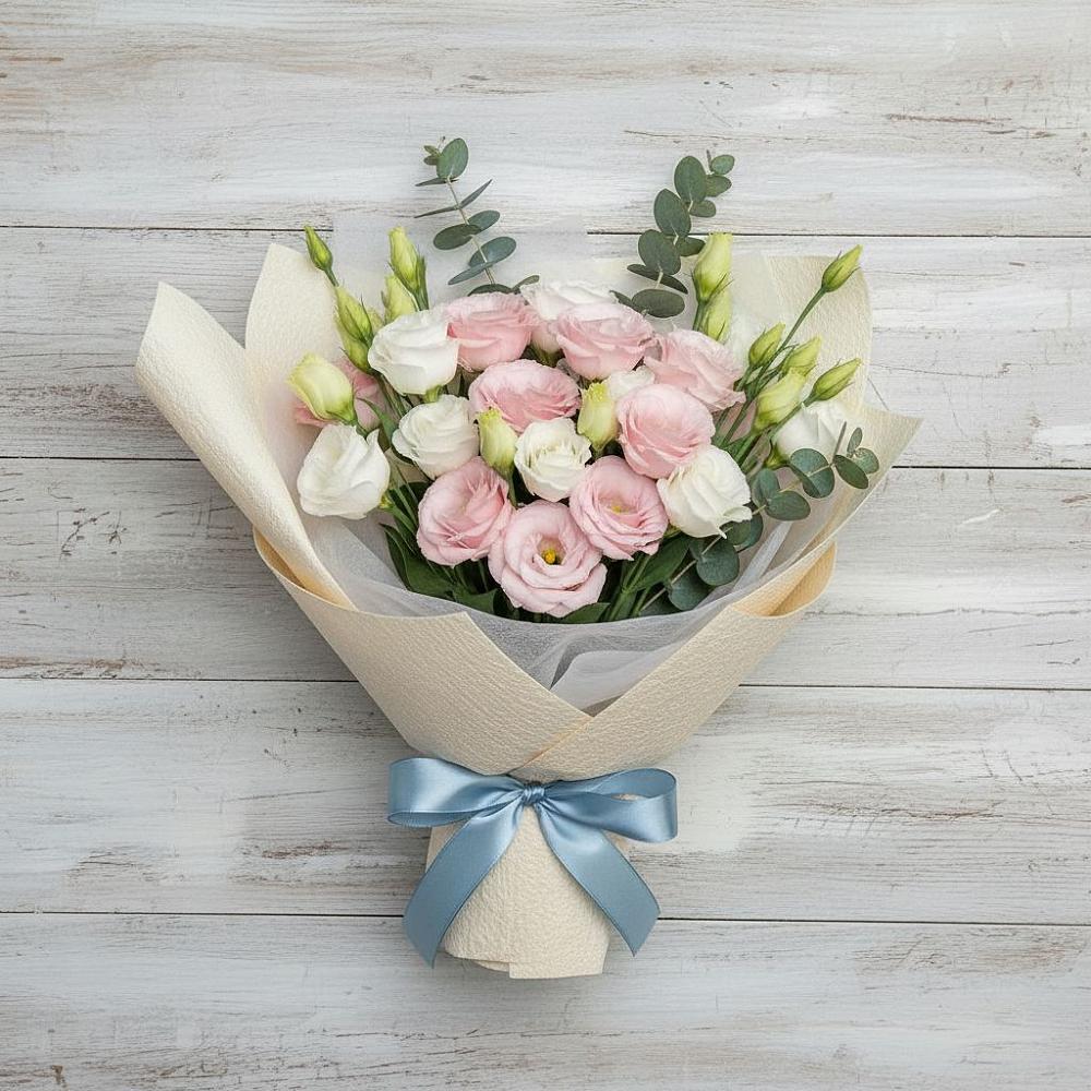 Букет цветов из: Лизиантусы в Заокском